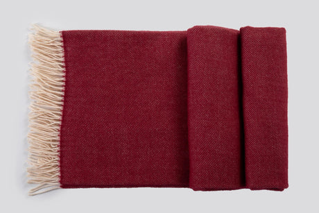 Plaid Lux Merino in lana merino tinto in filo