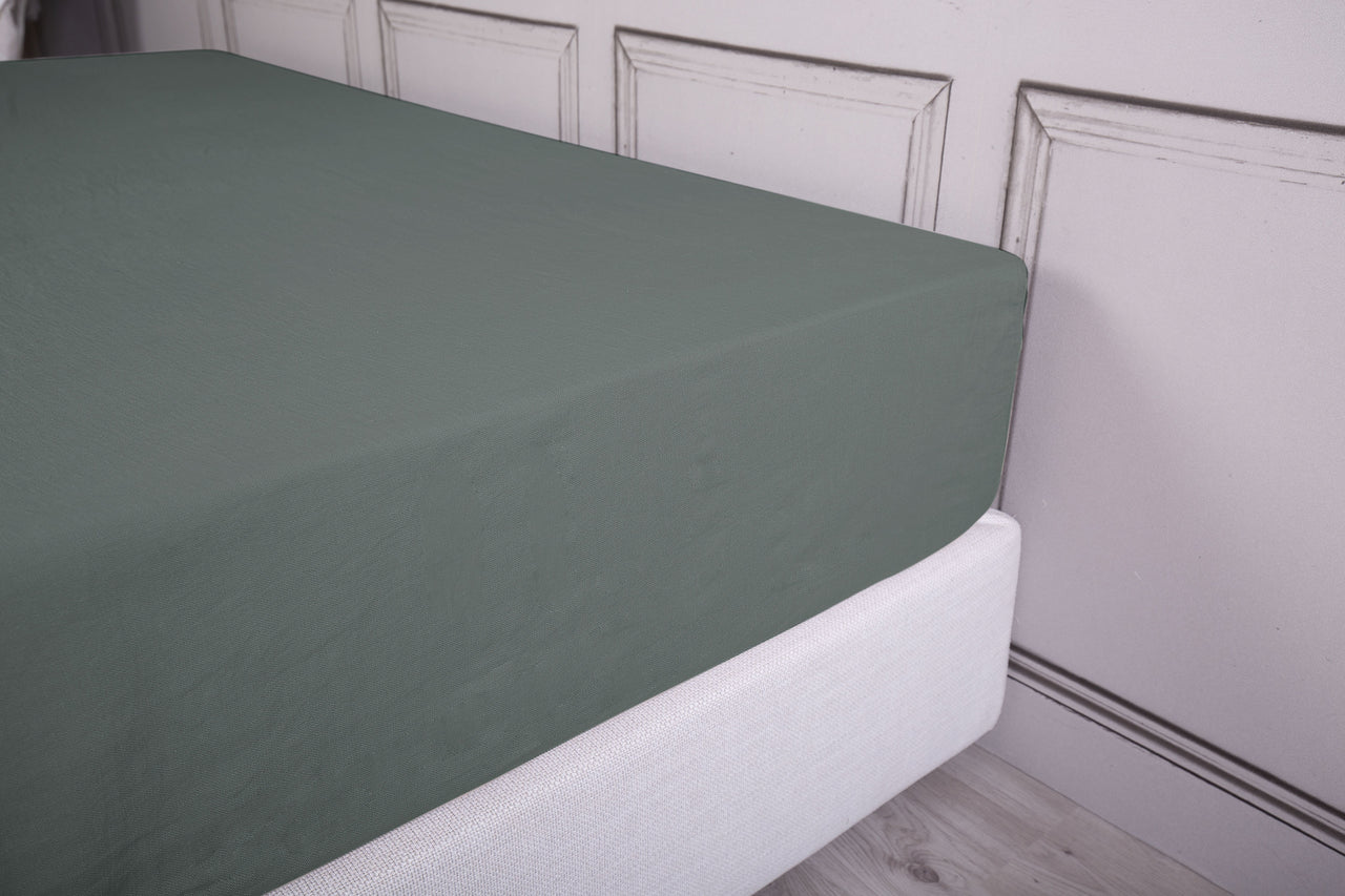 Completo letto Lino Lux in lino stone washed