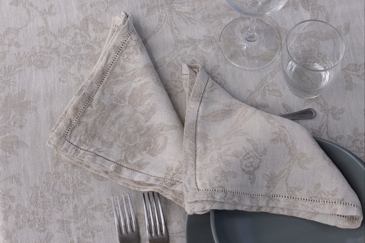 Tovaglioli Elba jacquard in lino e cotone