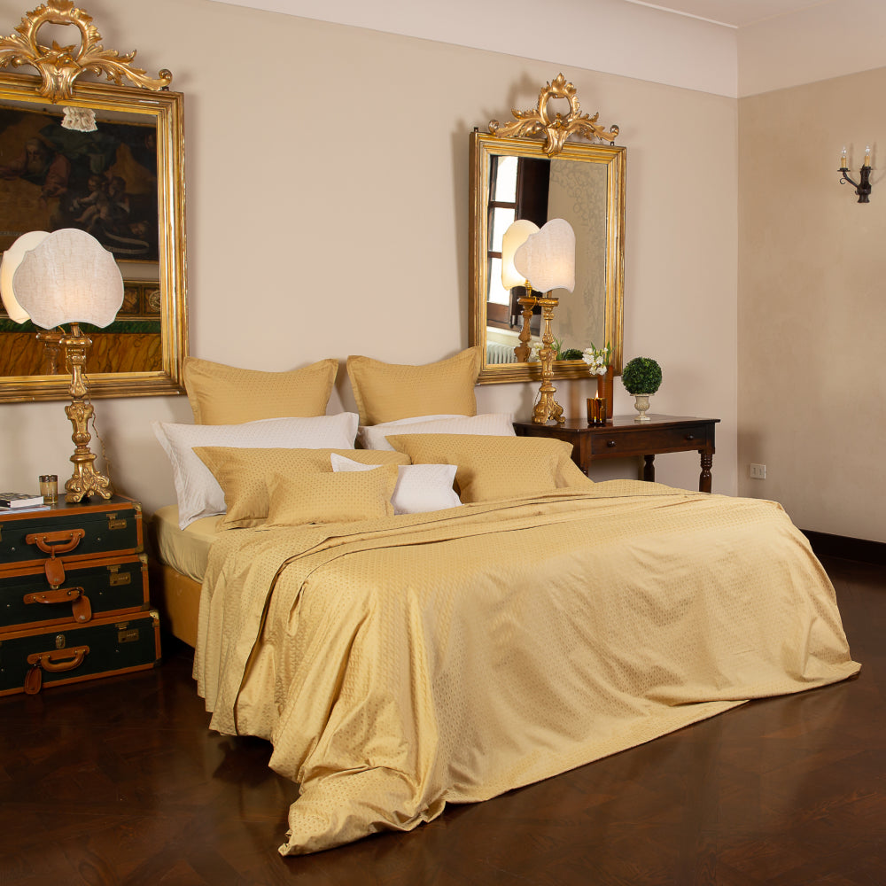 Completo Letto Matrimoniale Diamante in raso di cotone