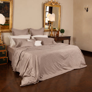 Completo Letto Matrimoniale Diamante in raso di cotone