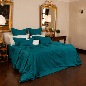 Completo Letto Matrimoniale Diamante in raso di cotone