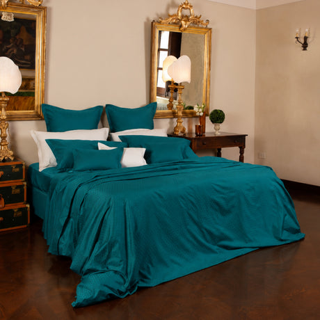 Completo Letto Matrimoniale Diamante in raso di cotone