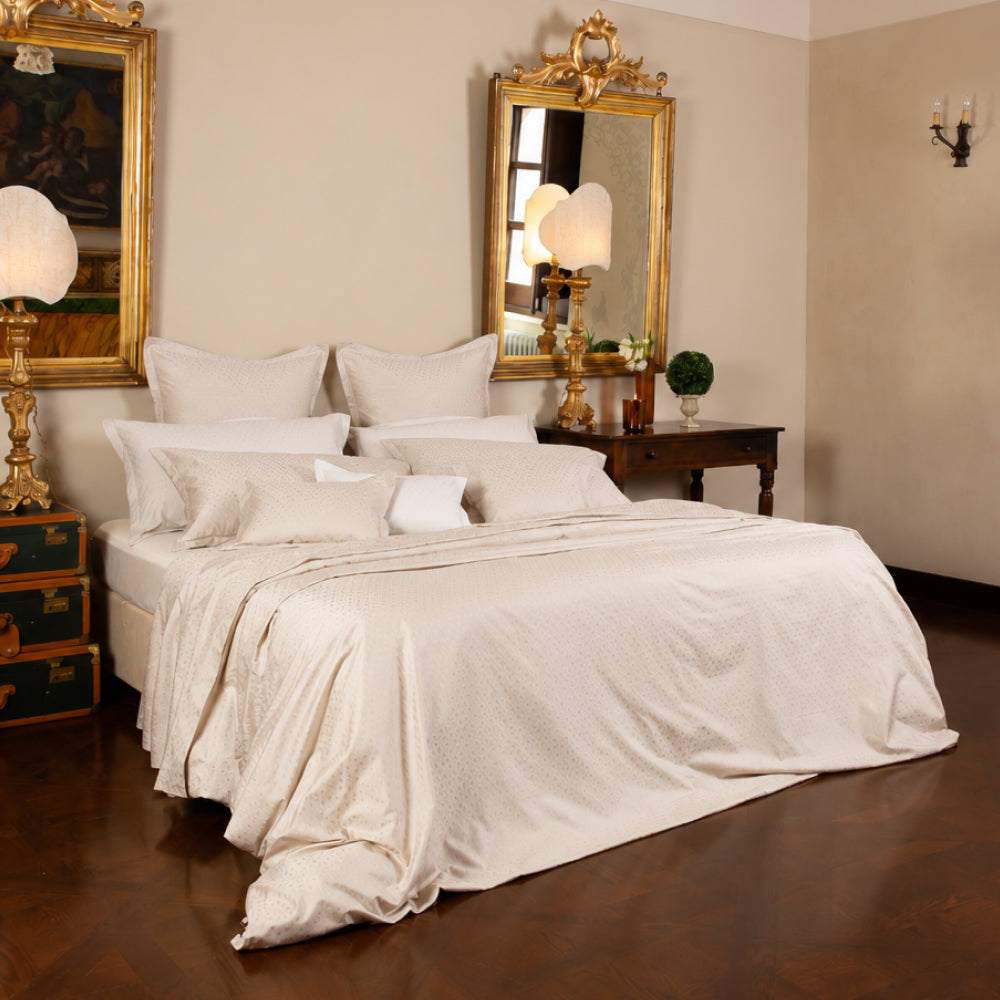 Completo Letto Matrimoniale Diamante in raso di cotone