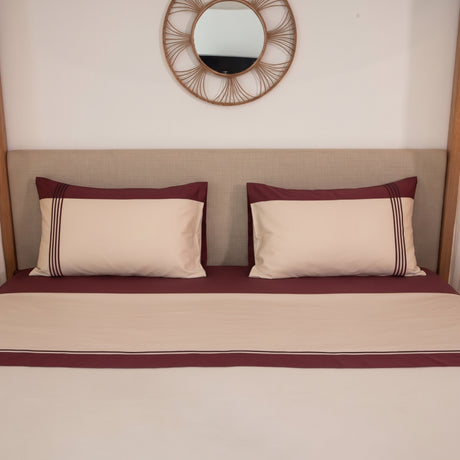 Completo Letto Matrimoniale Paradiso in raso di cotone