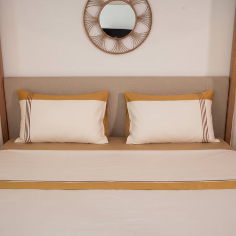 Completo Letto Matrimoniale Paradiso in raso di cotone