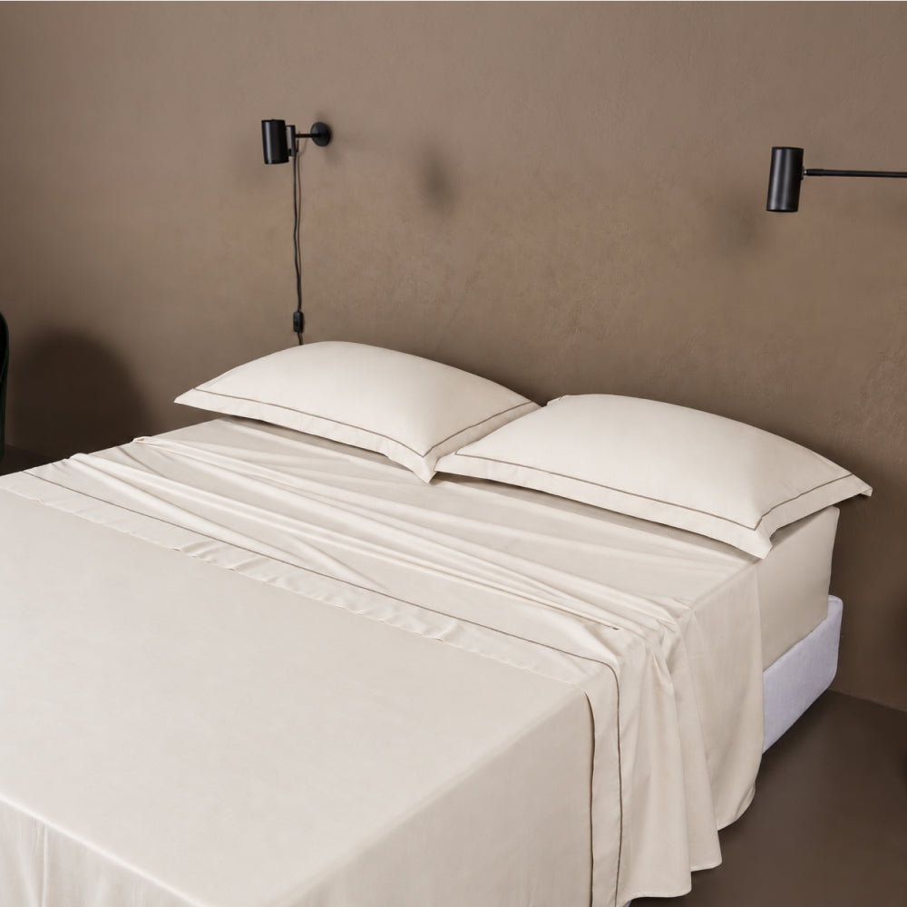 Completo Letto Matrimoniale Venere in raso di cotone