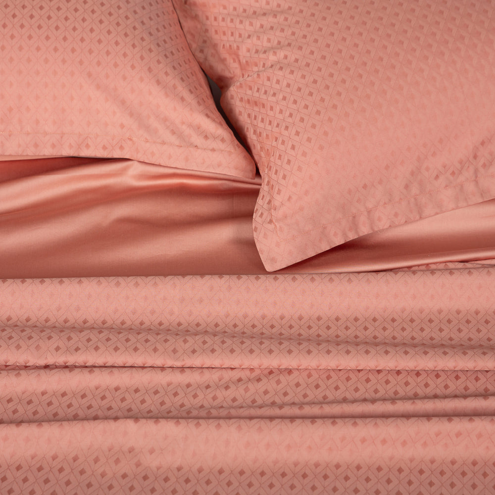 Completo Letto Matrimoniale Diamante in raso di cotone