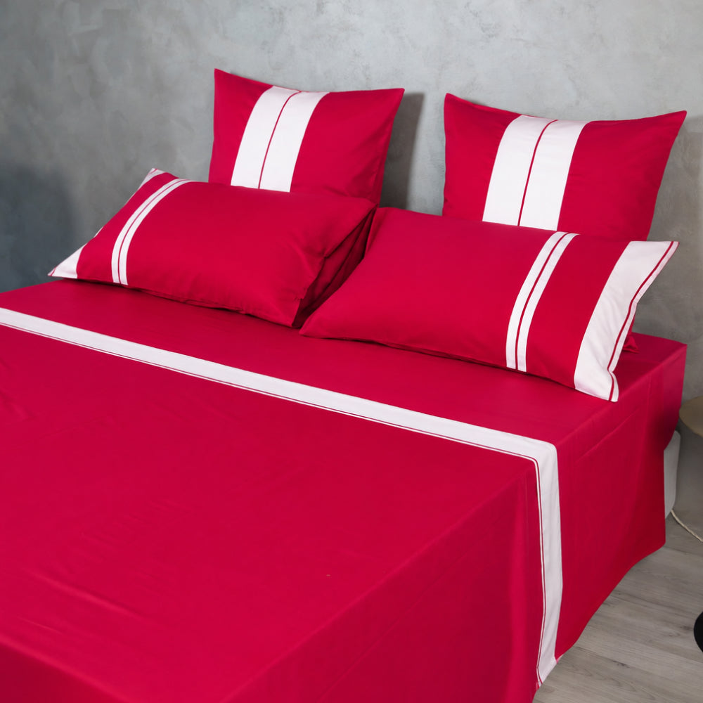 Completo Letto Matrimoniale Gioia in raso di cotone