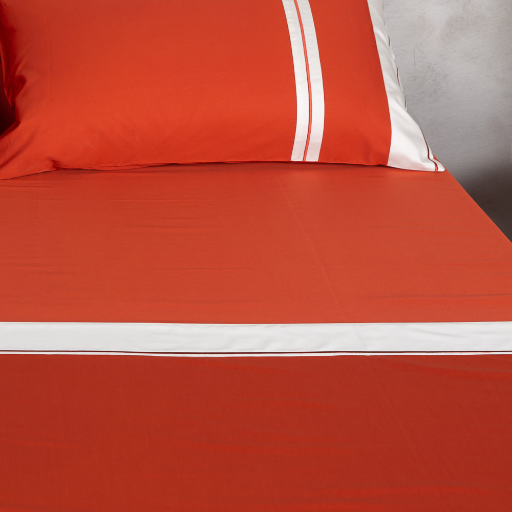 Completo Letto Matrimoniale Gioia in raso di cotone