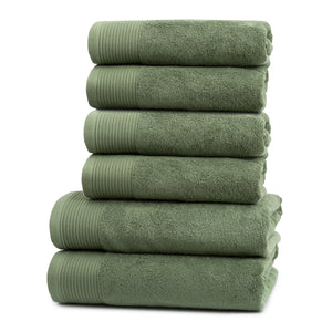 Set teli da bagno e asciugamani viso Essentials