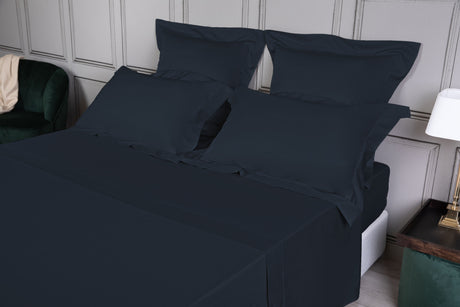 Completo Letto Elegance Ajour in raso di cotone