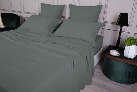 Completo letto Lino Lux in lino stone washed