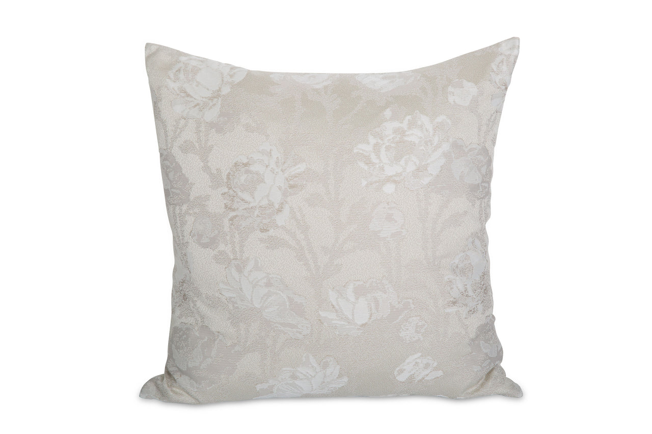 Cuscino decorativo Rose con federa in jacquard misto seta