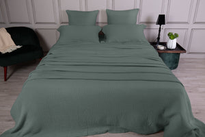 Copriletto Capri in doppia garza stone washed