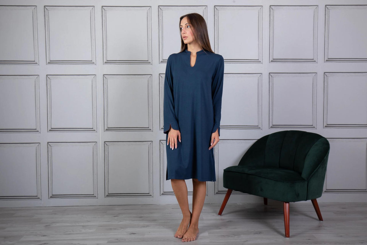 Camicione da notte Prestige per donna con dettagli in seta