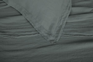 Parure copripiumino Lino Lux in lino stone washed