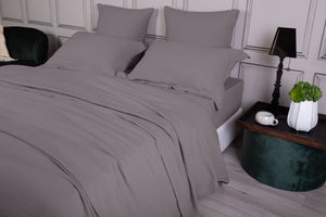 Parure copripiumino Lino Lux in lino stone washed