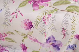 Completo Letto Matrimoniale Bloom in raso di cotone