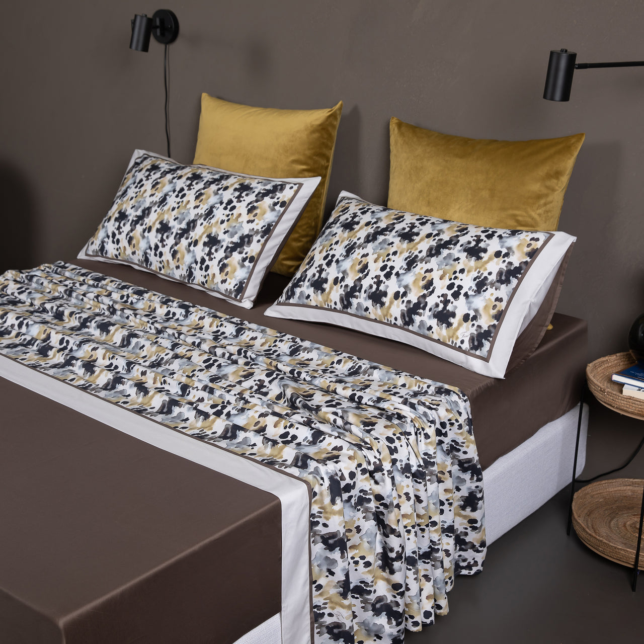 Completo Letto Madagascar in raso di cotone