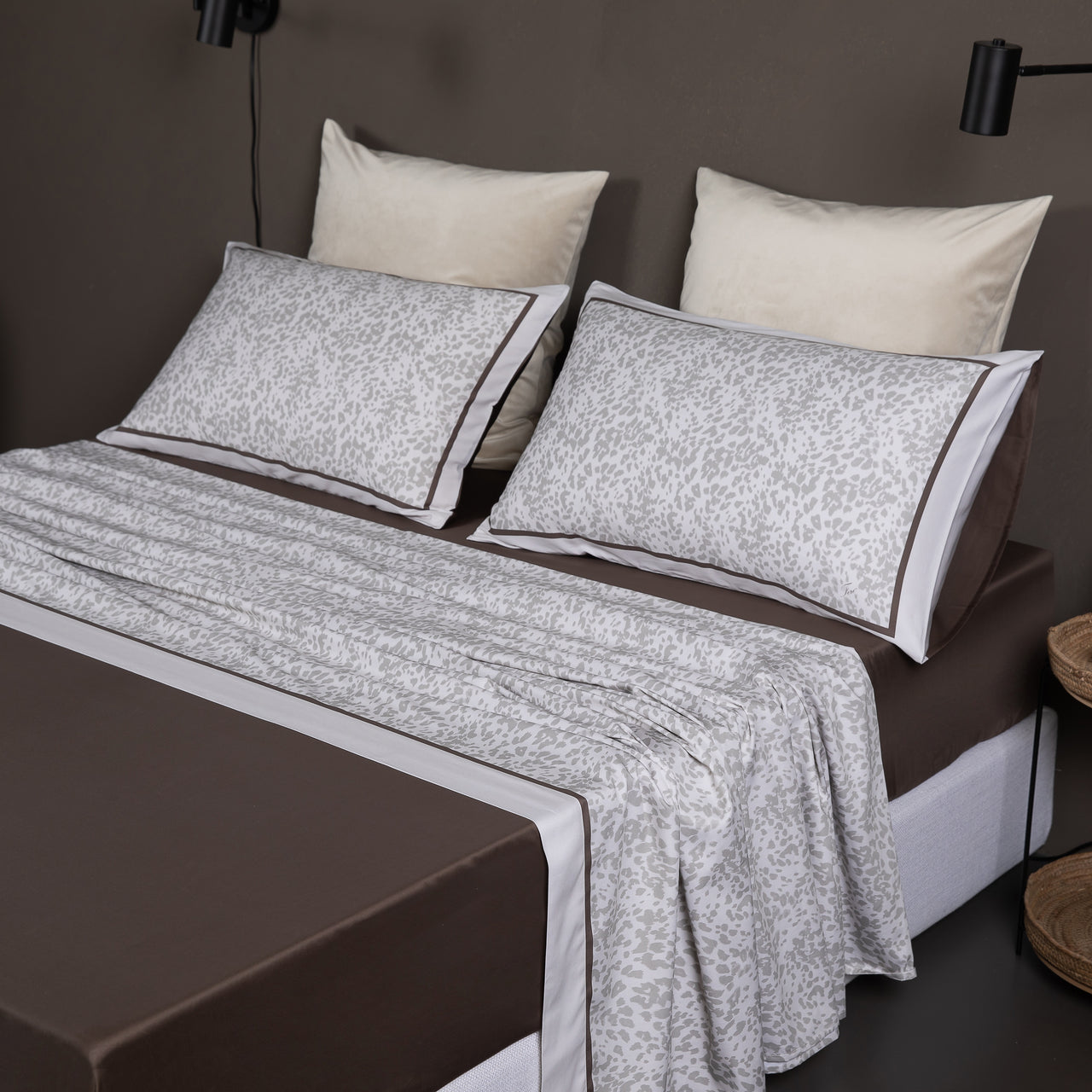 Completo Letto Madagascar in raso di cotone