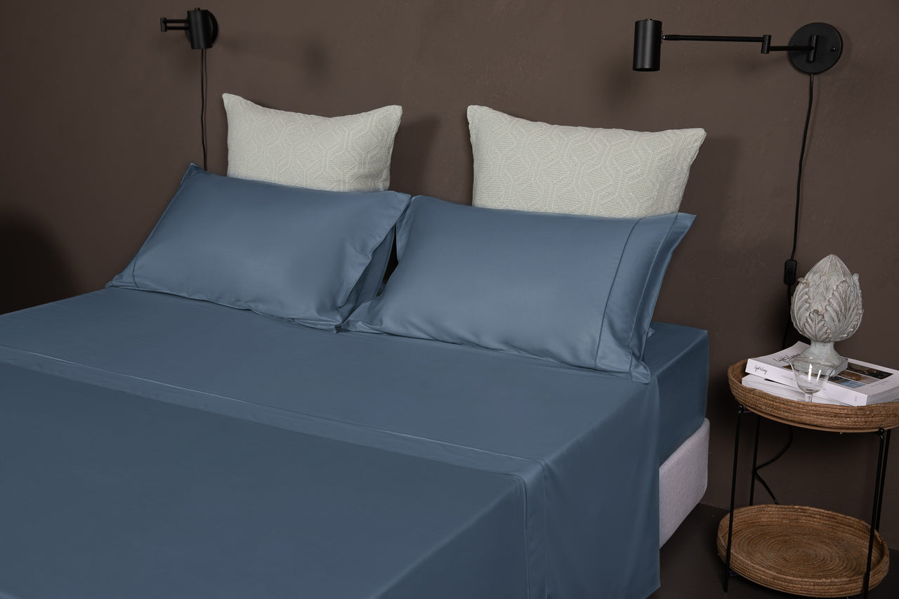 Completo Letto Matrimoniale Elba in raso di cotone