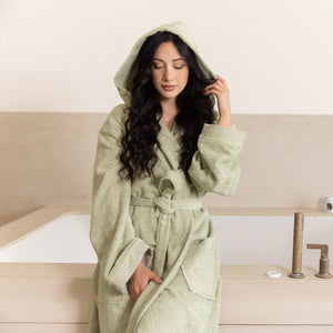 Accappatoio Alma in cotone low twist