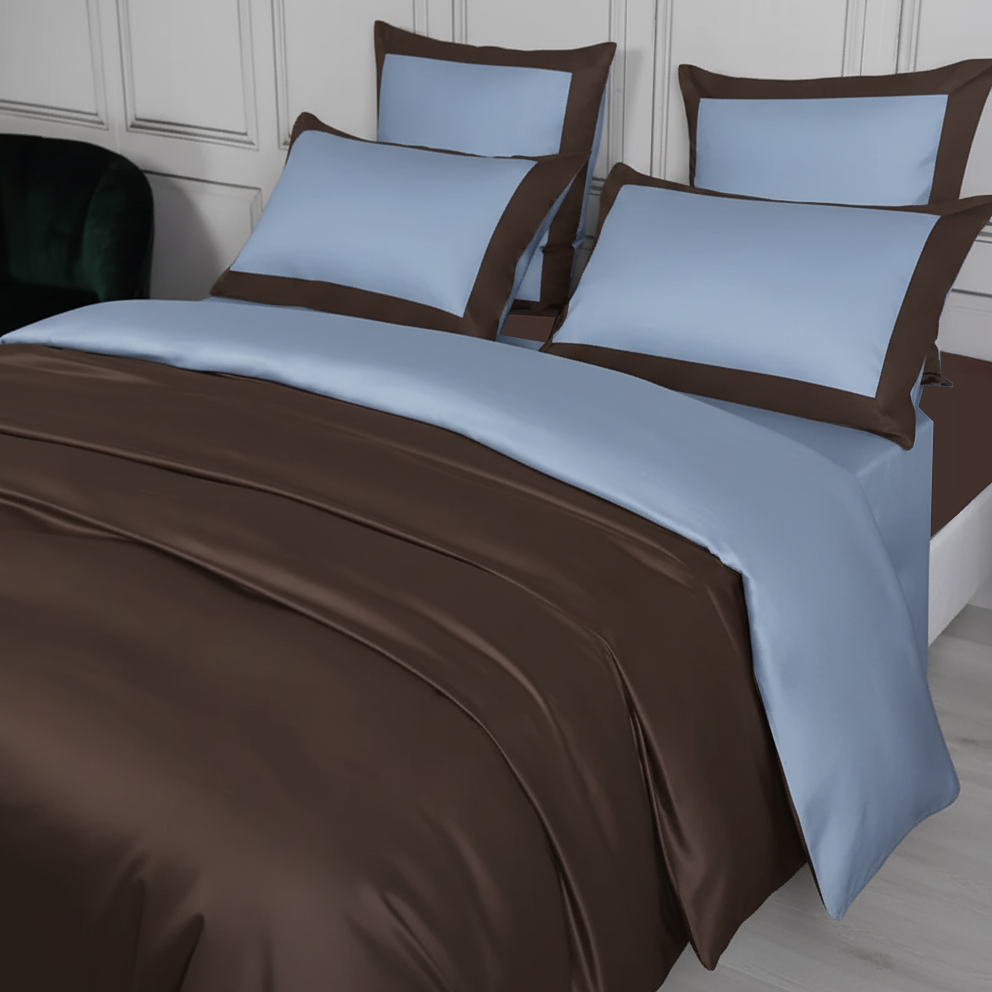 Parure copripiumino Apollo in raso di cotone