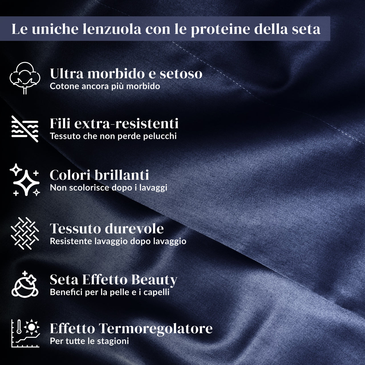 Completo Letto Essentials in Cotone Mako Satin