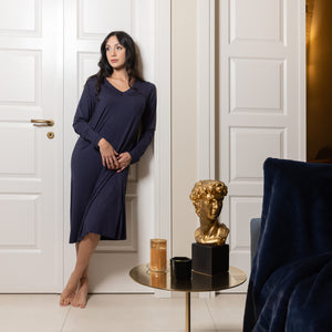 Camicia da Notte Dea da donna in Tencel™ Modal con pizzo