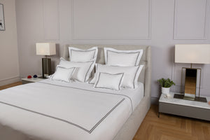 Parure copripiumino Lux Hotel in fine percalle