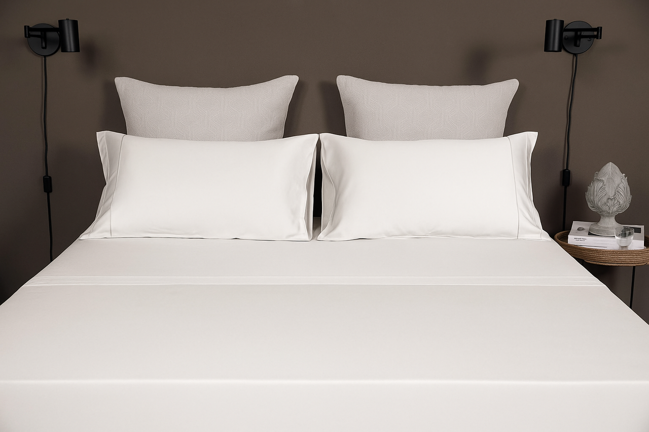 Completo Letto Matrimoniale Elba in raso di cotone