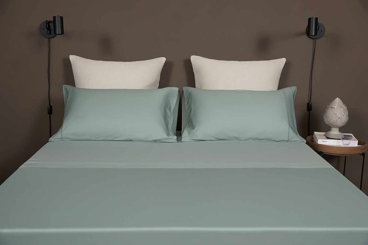 Completo Letto Matrimoniale Elba in raso di cotone