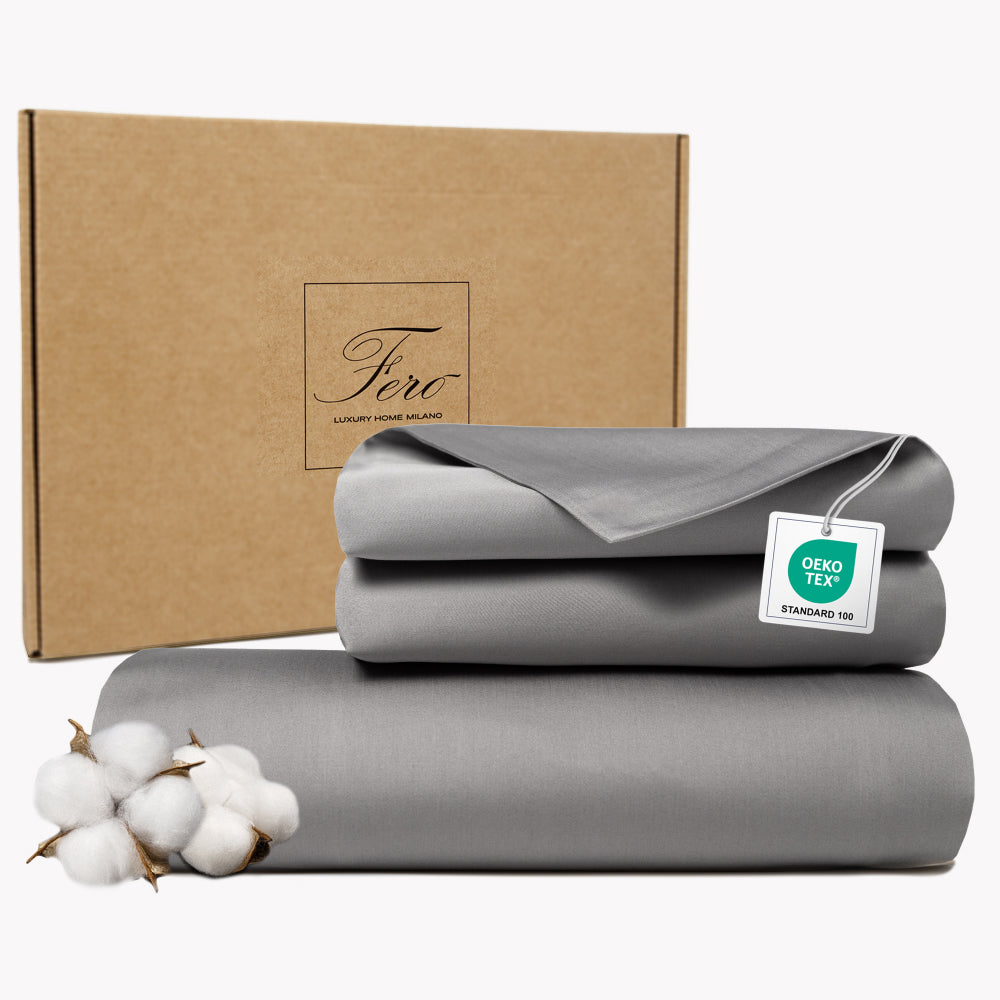Parure Copripiumino Essentials in Cotone Mako Satin