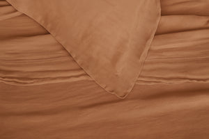 Completo Letto matrimoniale Lino Elegance in raso di lino