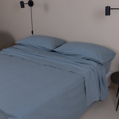 Completo Letto Matrimoniale Madeira in percalle di cotone