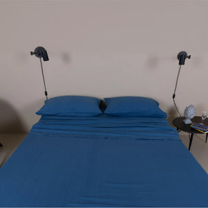Completo Letto Matrimoniale Madeira in percalle di cotone