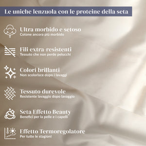 Completo Letto Essentials in Cotone Mako Satin