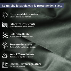 Completo Letto Essentials in Cotone Mako Satin