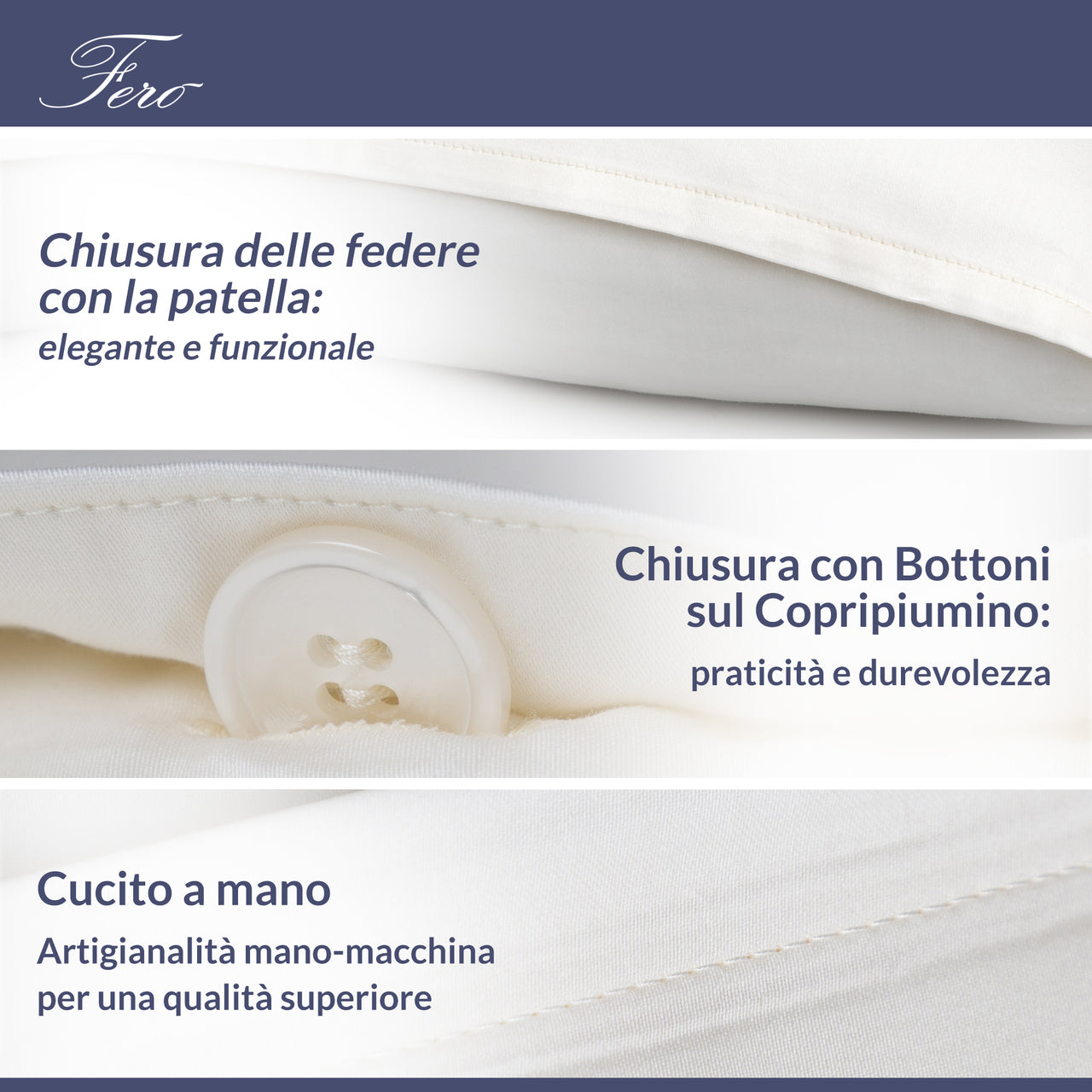Parure Copripiumino Essentials in Cotone Mako Satin