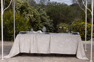 Tovaglia Elba jacquard in lino e cotone