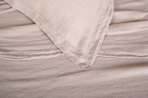 Parure copripiumino Lino Lux in lino stone washed