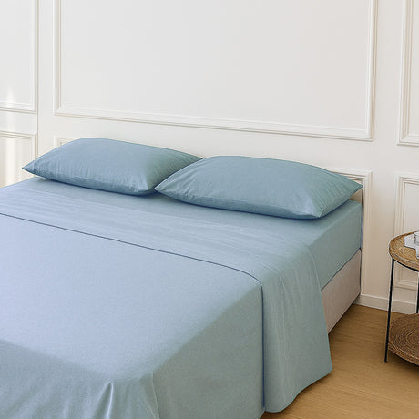 Completo Letto Matrimoniale Aura in cotone percalle