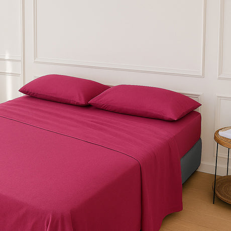 Completo Letto Matrimoniale Aura in cotone percalle