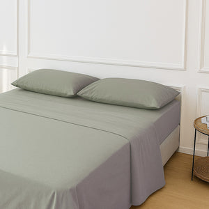 Completo Letto Matrimoniale Aura in cotone percalle