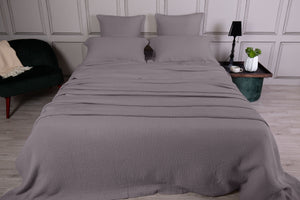 Copriletto Capri in doppia garza stone washed