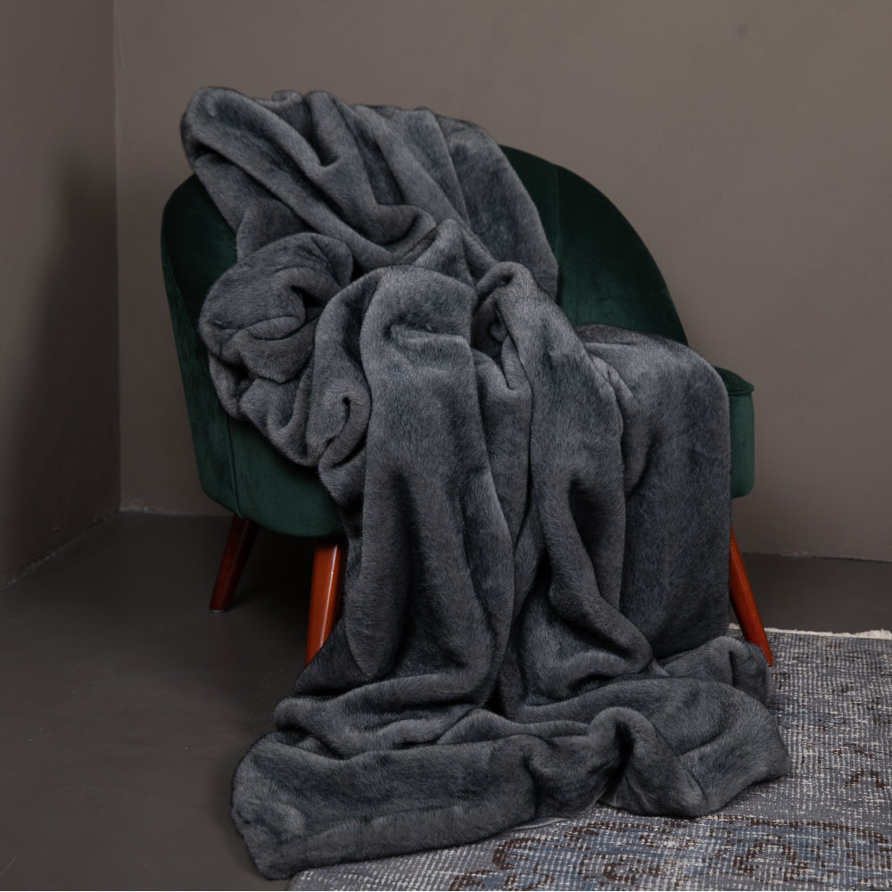 Plaid matrimoniale in pelliccia sintetica Nives