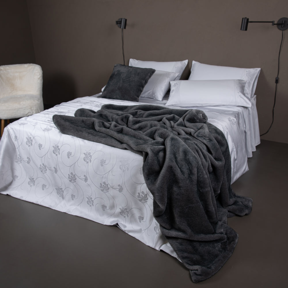 Plaid matrimoniale in pelliccia sintetica Nives