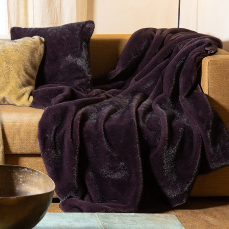 Plaid matrimoniale in pelliccia sintetica Nives