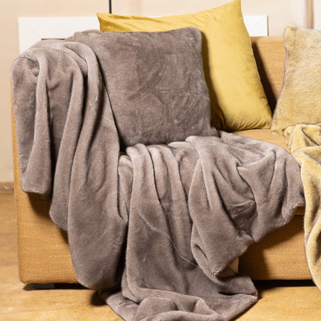 Plaid matrimoniale in pelliccia sintetica Nives